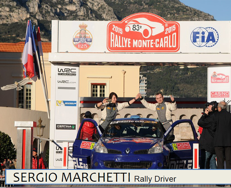 Brochure Rally Driver Sergio Marchetti.